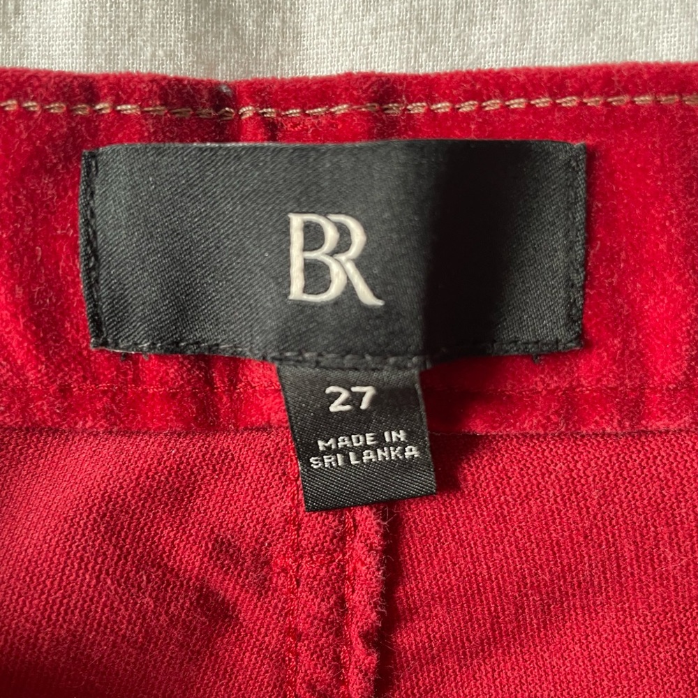 Banana Republic Red Velvet Slim Pants - Picture 7 of 7